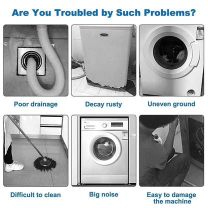4Pcs anti Vibration Pads for Washing Machine and Dryer Shock and Noise Cancelling Washing Machine Support Prevent Moving Shaking Walking Universal Size