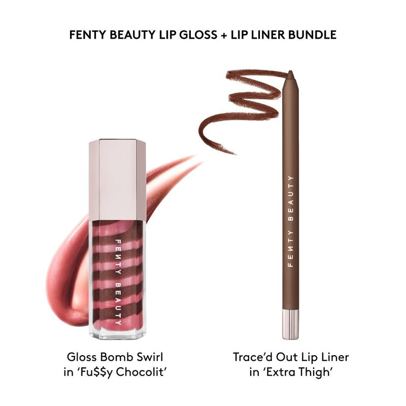 Fenty Beauty Swirled Lip Essentials: Must-Have Gloss Bomb & Precision Lip Liner Set