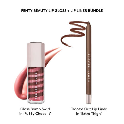 Fenty Beauty Swirled Lip Essentials: Must-Have Gloss Bomb & Precision Lip Liner Set