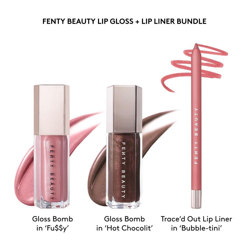 Fenty Beauty Swirled Lip Essentials: Must-Have Gloss Bomb & Precision Lip Liner Set